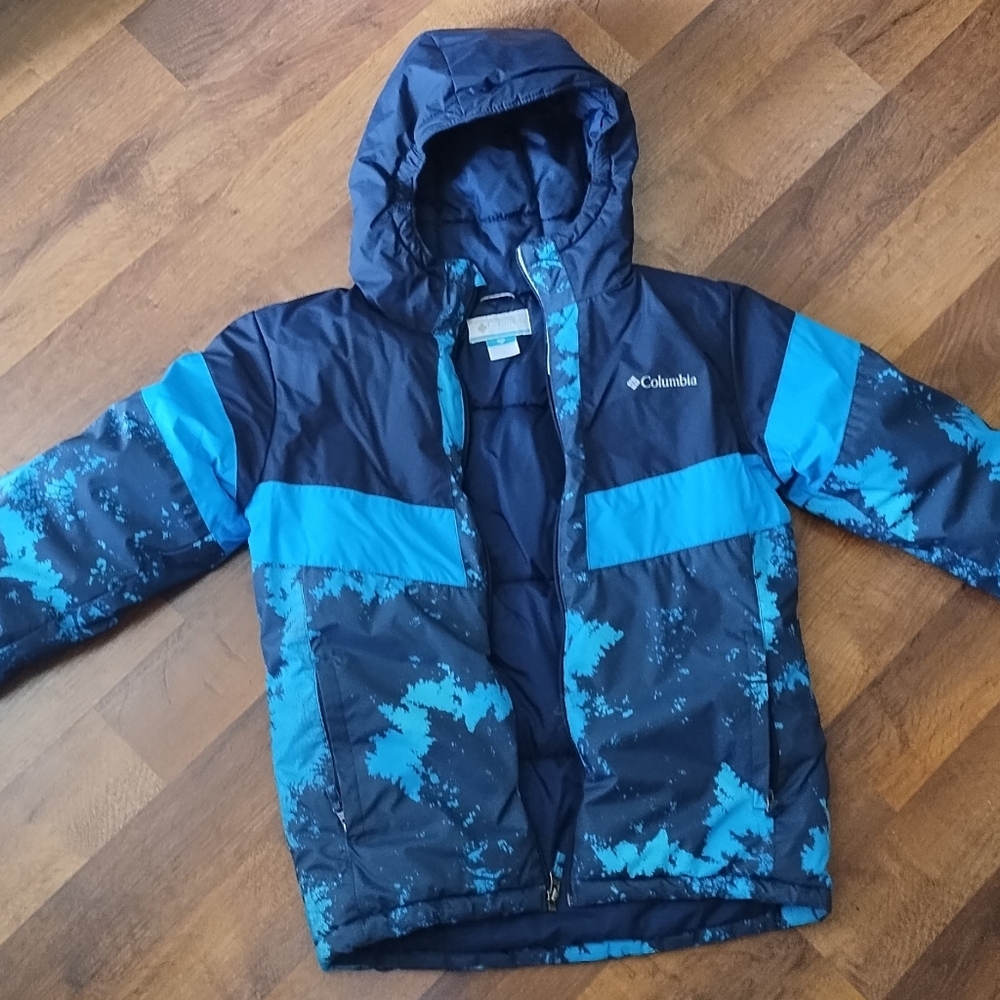 Columbia Kids Navy and Sky Blue Puffer Jacket Lightning Lift™ II Jacket